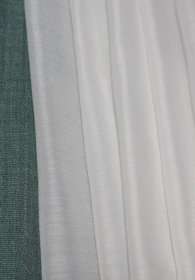 Doorlaatbaarheid van zuiver polyester, pure, inherent vlamvertragende stof voor hotelkamer