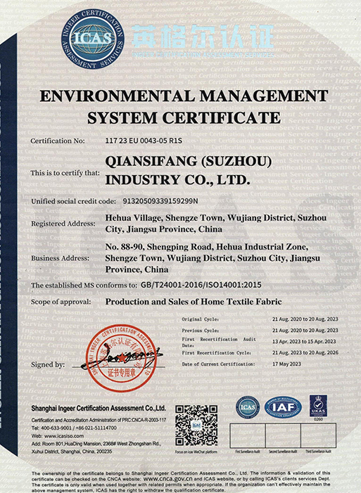 ISO14001:2015-certificaat