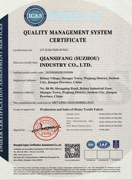 ISO9001:2015-certificaat